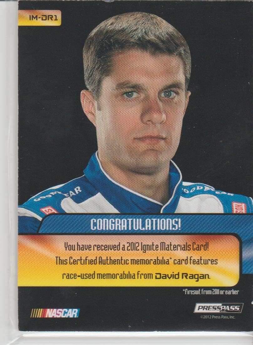 David Ragan (Trading Card) 2012 Press Pass Ignite - Materials - Silver #IM-DR1
