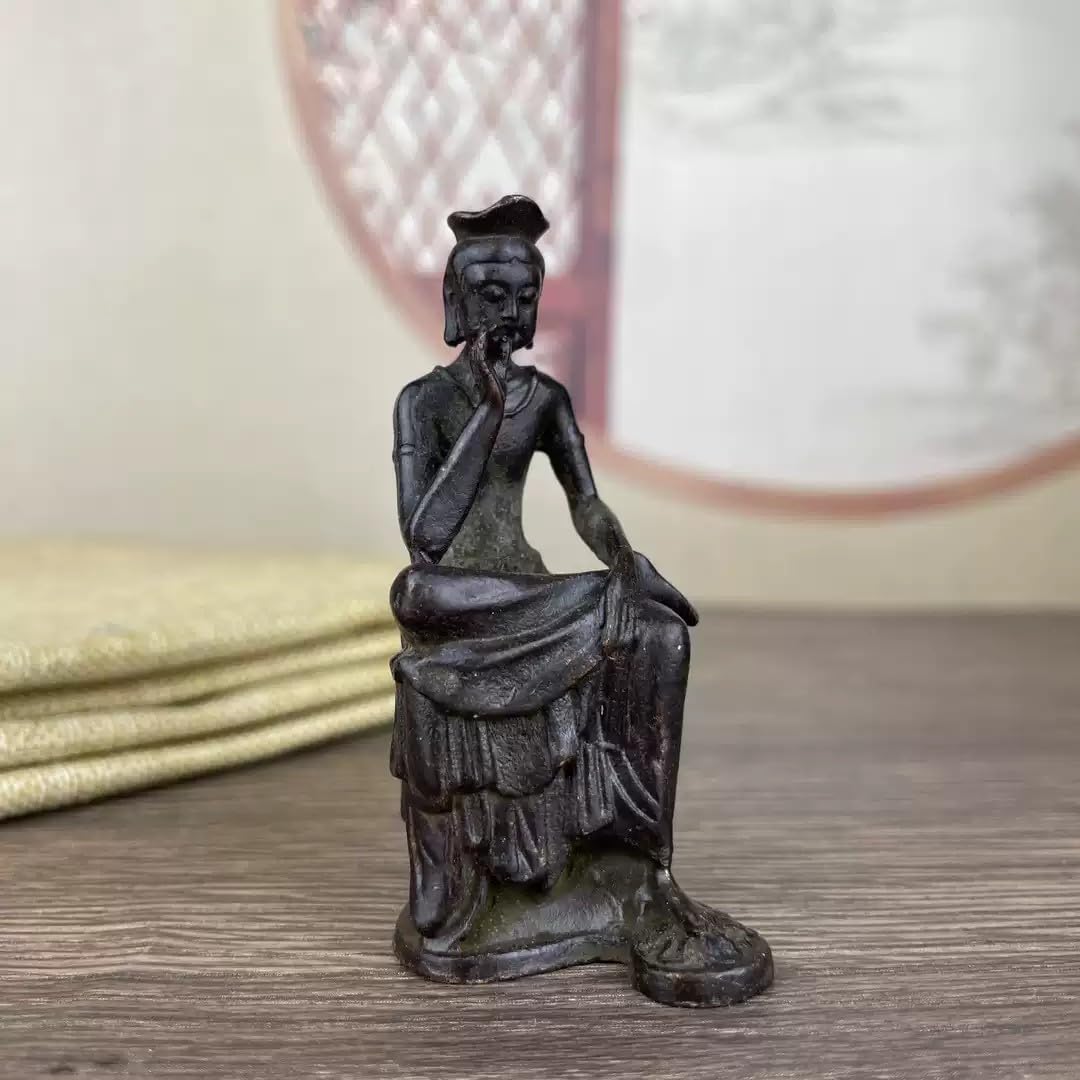 仏教美術 七福神 とろとろ 古竹彫り 弥勒菩薩 仏像 送料無料 仏像「弥勒菩薩」ISM-M