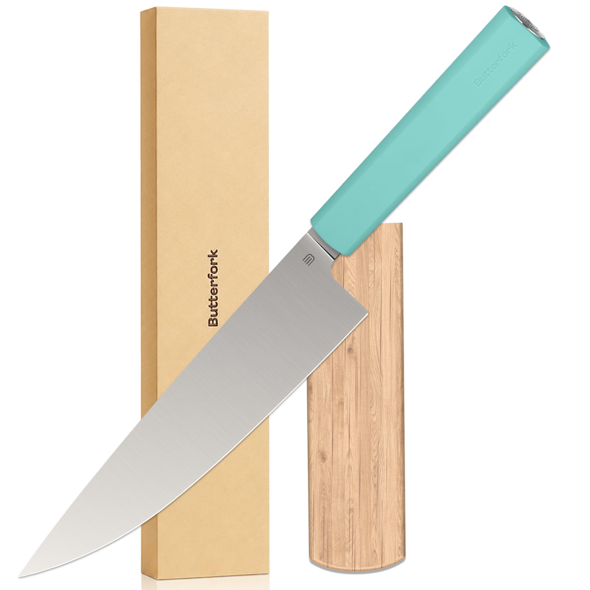 8 Inch Chef Knife, Kitchen Knife with AR-RPM9 Steel & Ergonomic ABS Handle — Amazon image 11