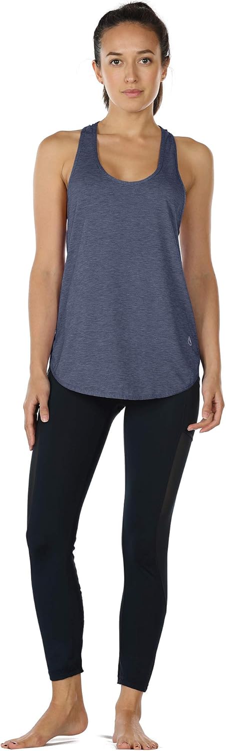 icyzone Workout Tank Tops for Women - Athletic Yoga Tops, Racerback Running Tank Top Loose Fit - Image 5