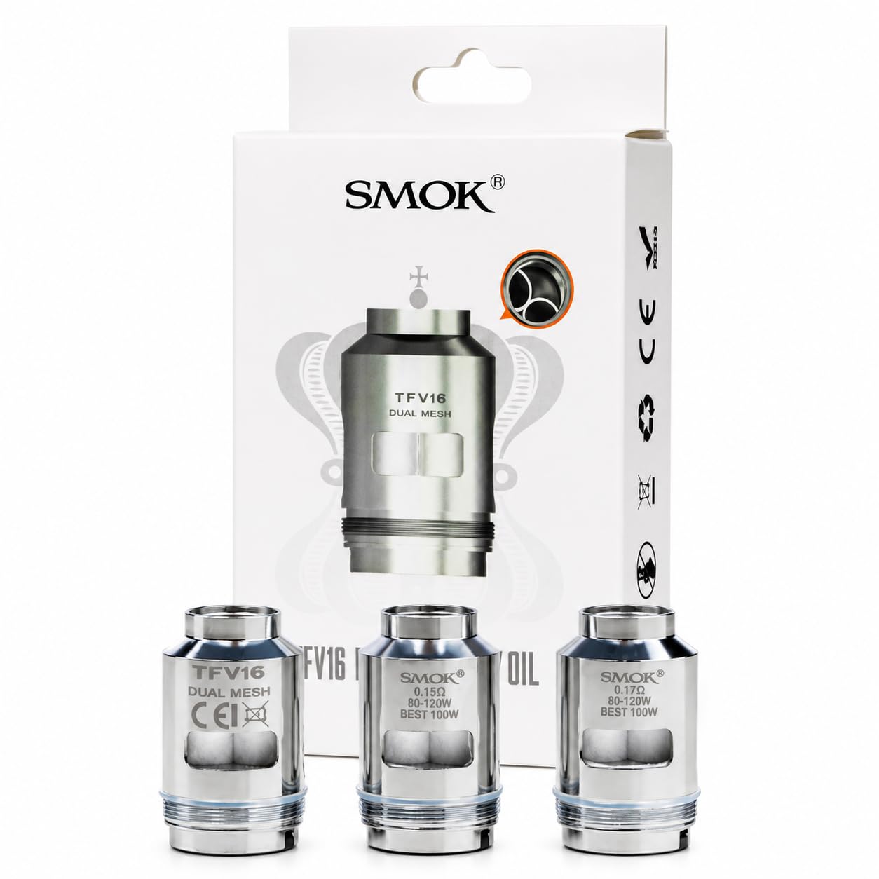 SMOK TFV16 Dual Mesh 0.12ohm Coils [Pack of 3]