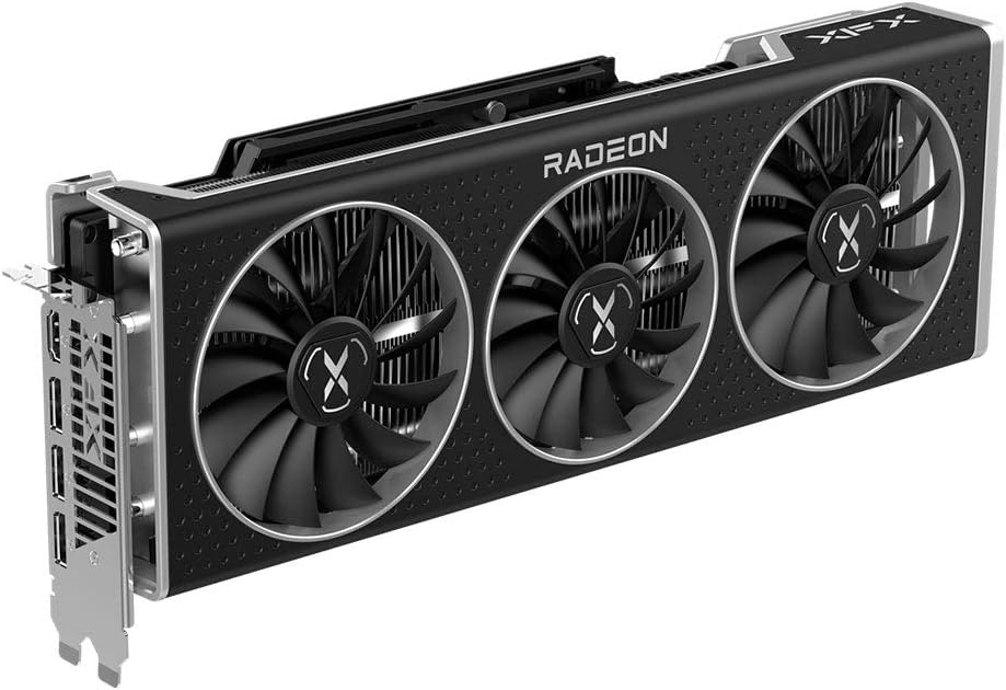 XFX Speedster QICK319 AMD Radeon RX 6800 Graphics Card angled front view