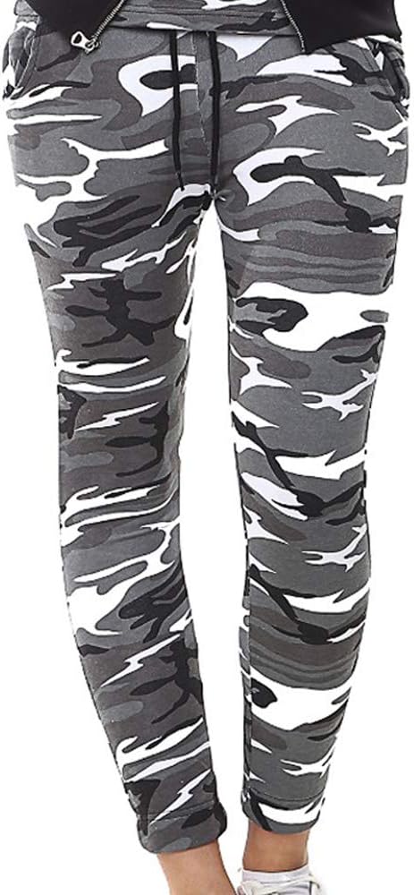 Minni Rossa Womens Leggings Fashion Camouflage Fitness Slim Sport Joggers Trousers Ladies Bottoms Plus Size