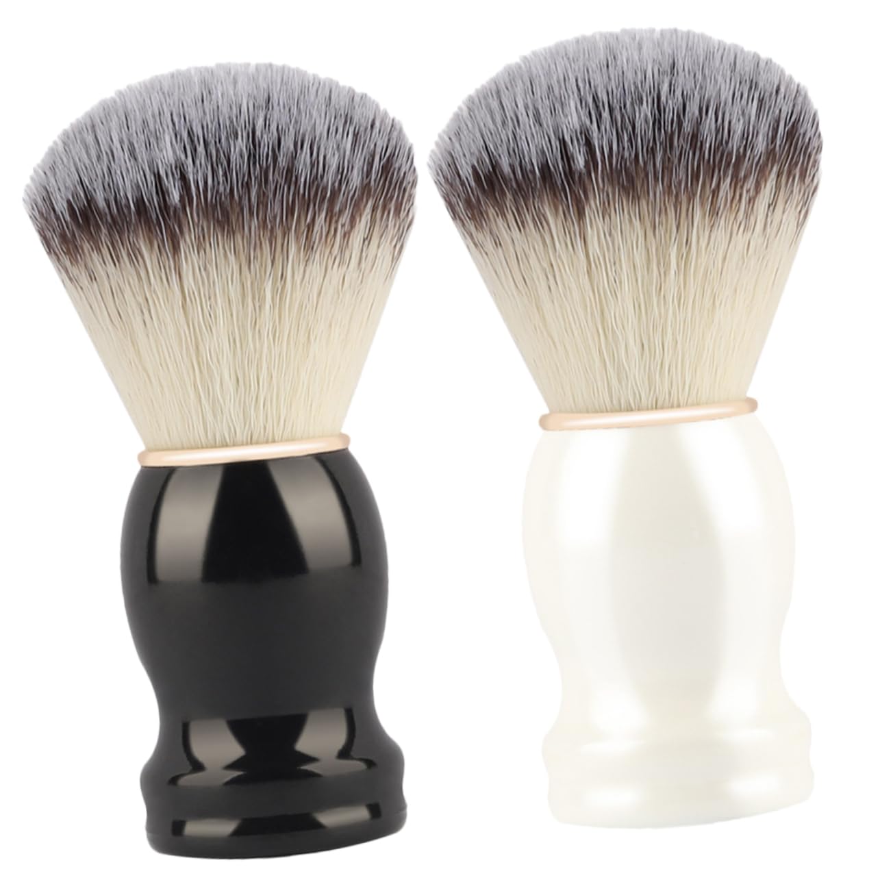 Beatifufu 2Pcs Barber Shaving Brushes Manual Shaving Brushes for Beard Grooming for Home and Use for Wet Shaving and Traditional Shave Routine