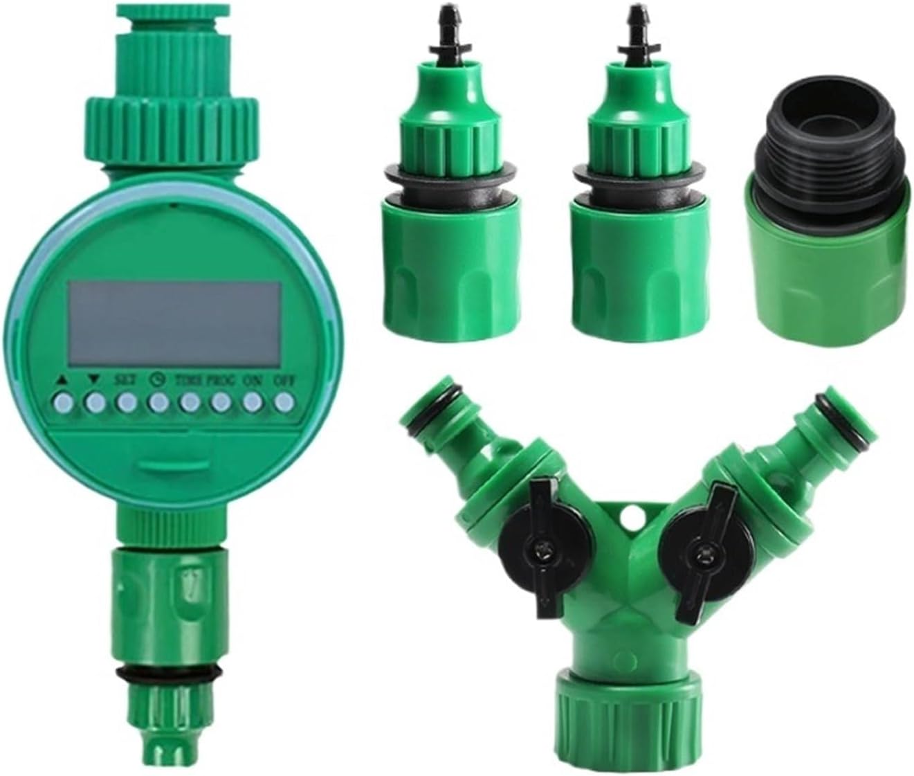 1PCS Garden Automatic Irrigation Controller Home Automatic Watering Device Timer Plus Three-pronged Quick Connection Set