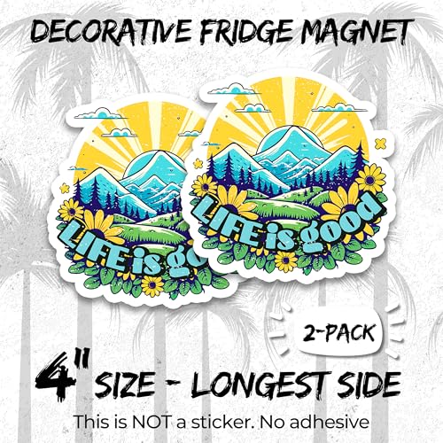 Life is Good Magnet 4 Inch 2-Pack Inspiracionales miniatura 2