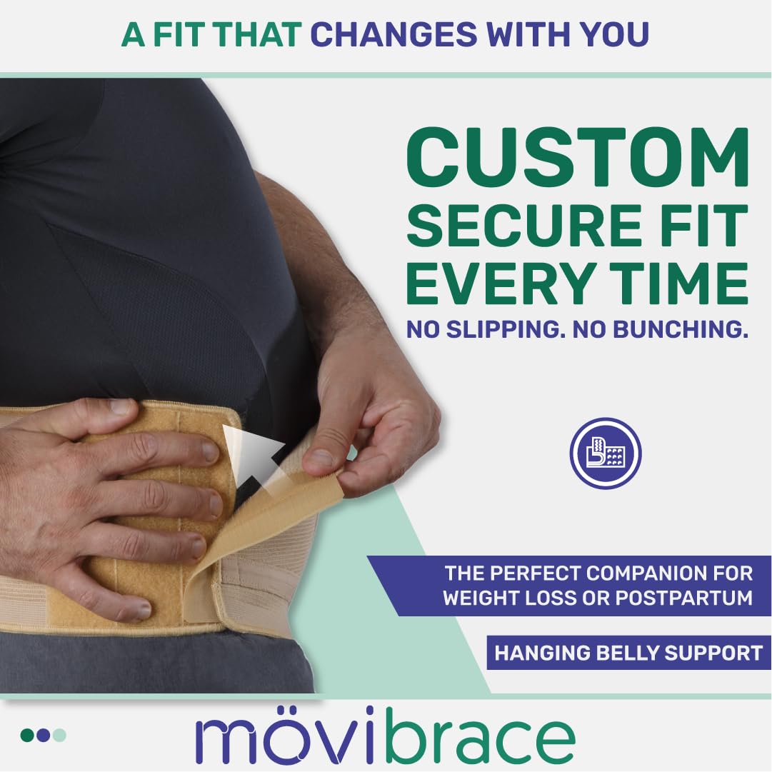 Movibrace Bauchgurt zum Aufhängen von Bauch, schwachen Bauch- und unteren Rückenmuskeln (XX-Large)