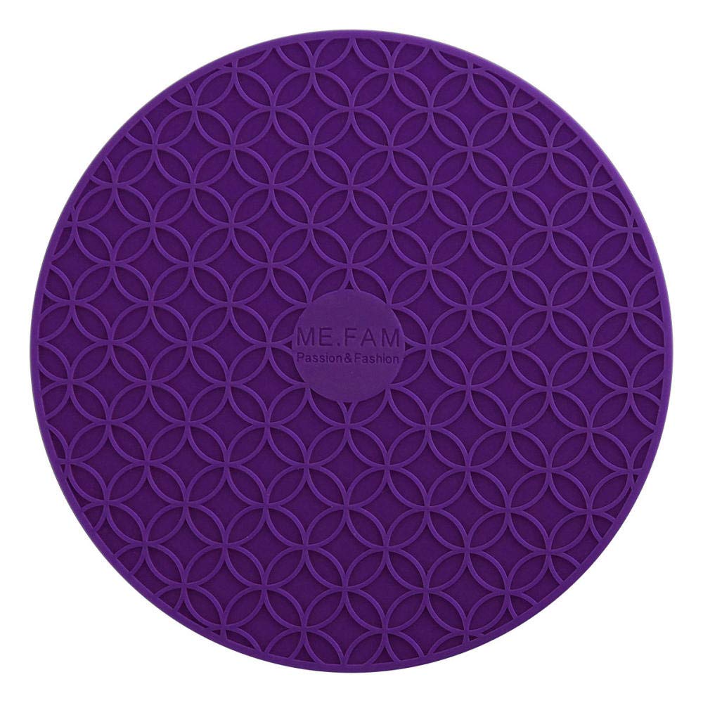 Podkładki silikonowe pod garnki miski na stół izolacyjne - 3 sztuki niebieskie(Placemat 3 Pieces purple)
