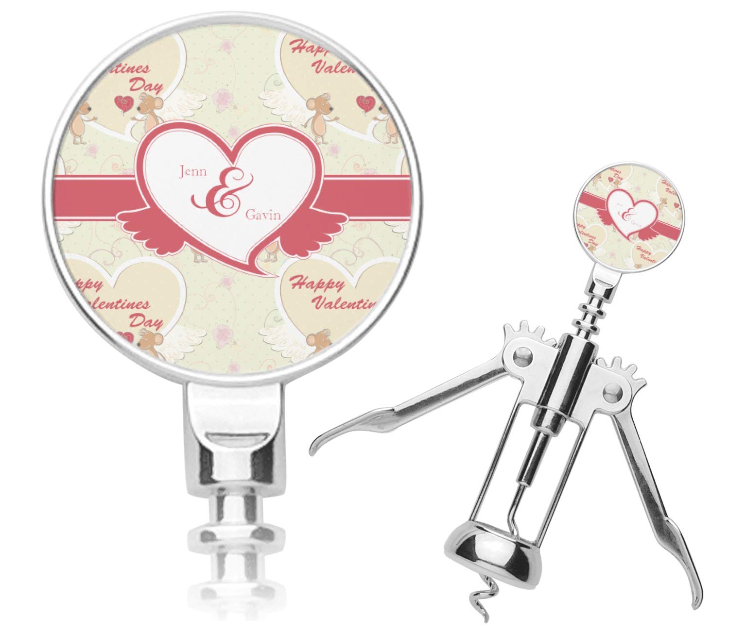Personalized Mouse Love Corkscrew