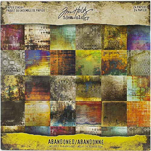 Tim Holtz - Advantus PAPEL STASH 8X8 IDEA ABANDONED, Abandonado, talla única
