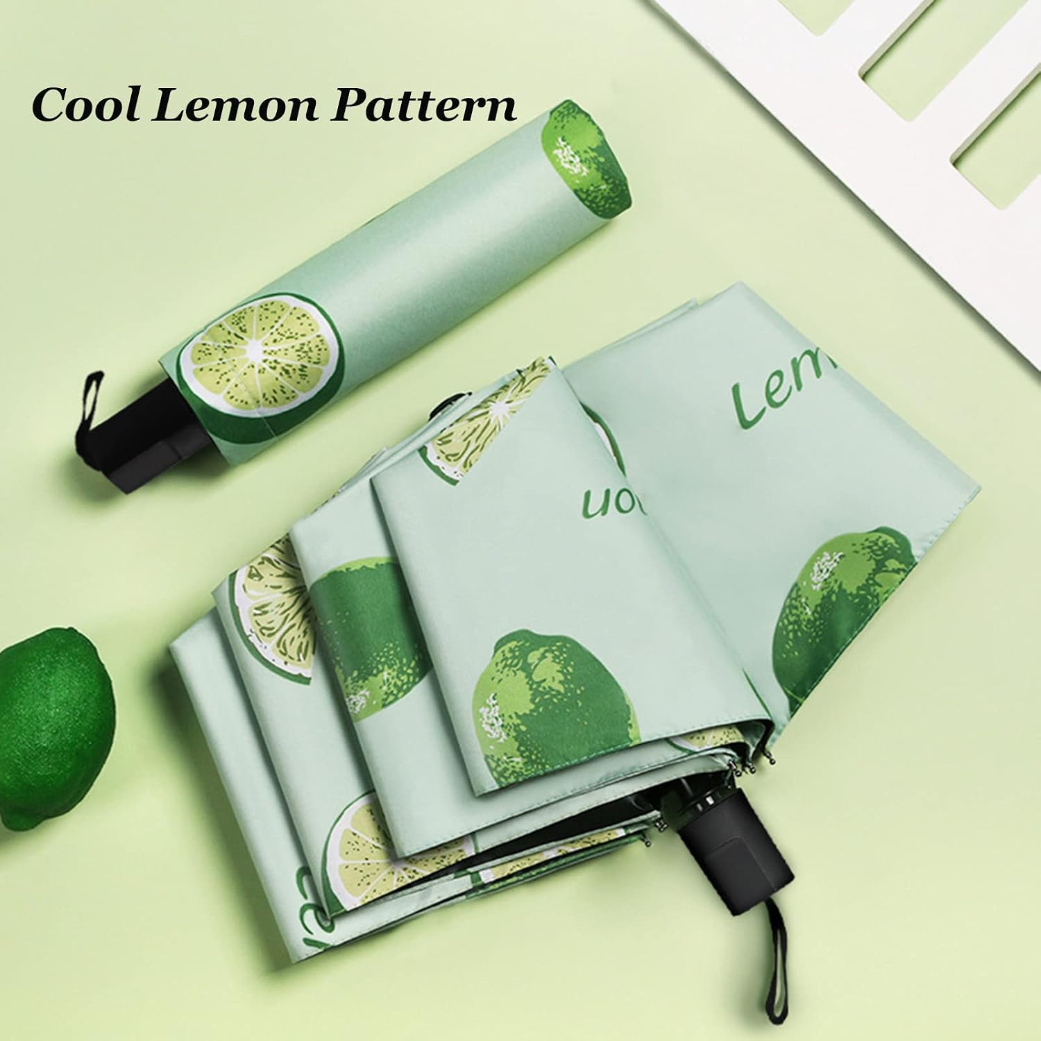 Manual Open Foldable Umbrella, Waterproof & Anti-UV Compact Backpack Umbrella, Portable Folding Travel Umbrella