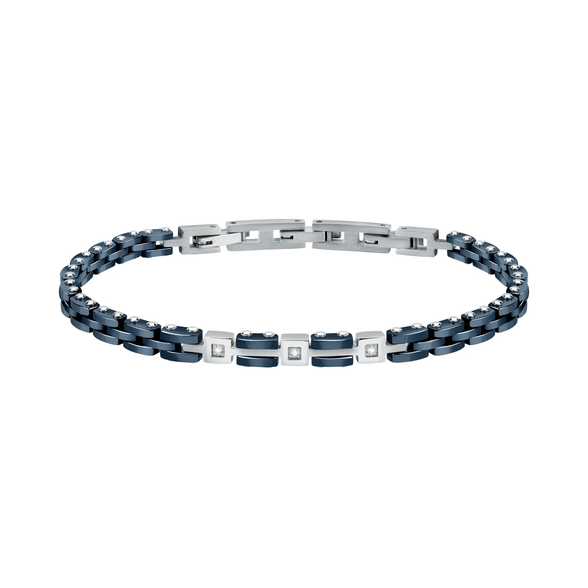 Morellato Diamonds Bracciale Uomo in Acciaio, diamante, ceramica - SAUK04