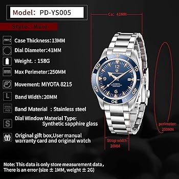 Amazon | パガ－ニデザイン メンズ腕時計 日本製 ムーブメント