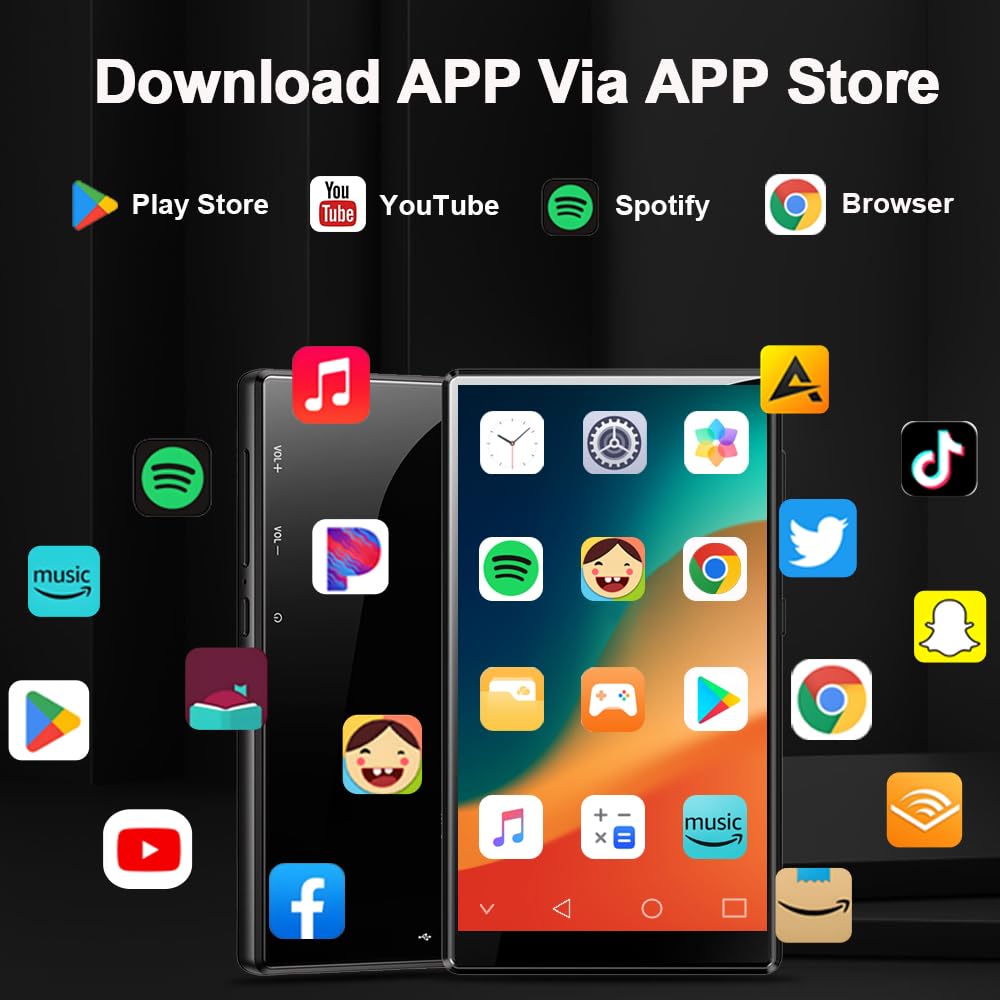 96GB MP3 Player with Bluetooth and WiFi, 4