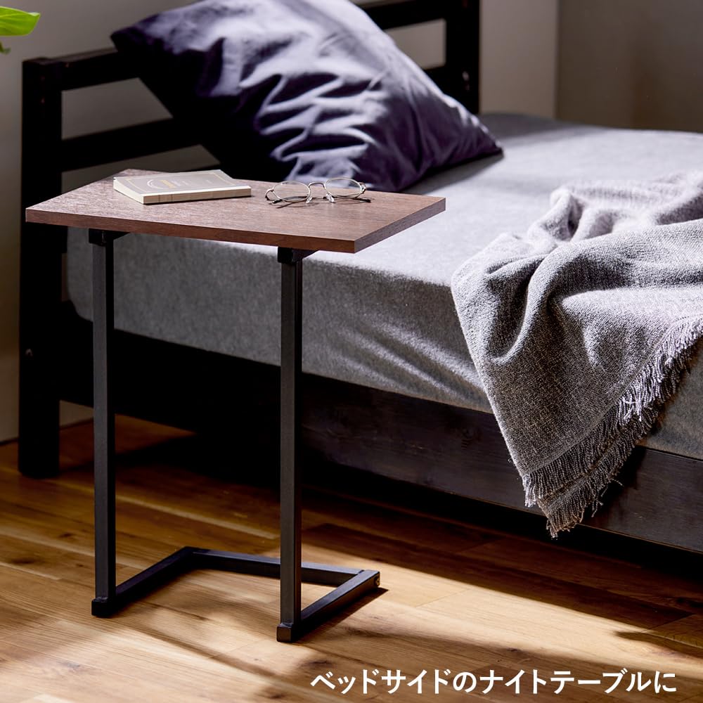コンパクト　サイドテーブル　コの字　ベッドサイド コンパクト サイドテーブル コの字 ベッドサイド
