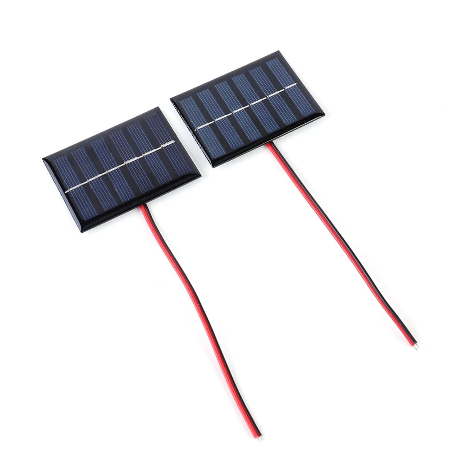 Wvyhlamrc 2Pcs Mini Solar Panel Polycrystalline Silicon 1W 3V 100Ma Outdoor Solar Emergency Power Bank 2-3V(2Pcs)