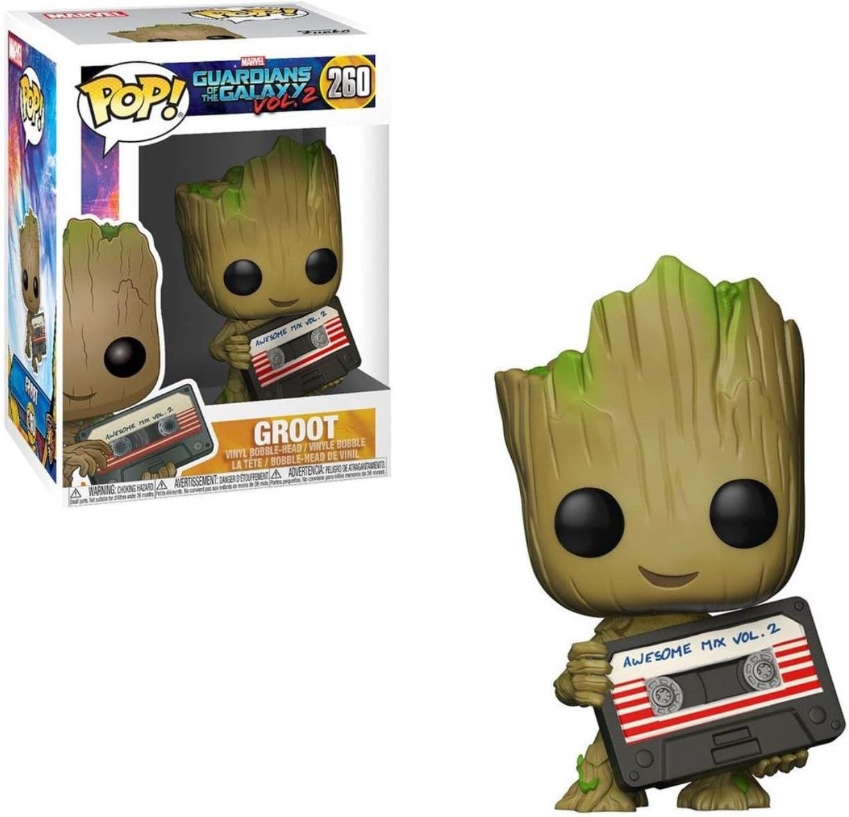Funko Pop! Marvel: Guardians Of The Galaxy - Dancing I Am Groot - LES GARDIENS DE LA GALAXIE - Figurine en Vinyle à Collectionner - Idée de Cadeau - Produits Officiels - Movies Fans