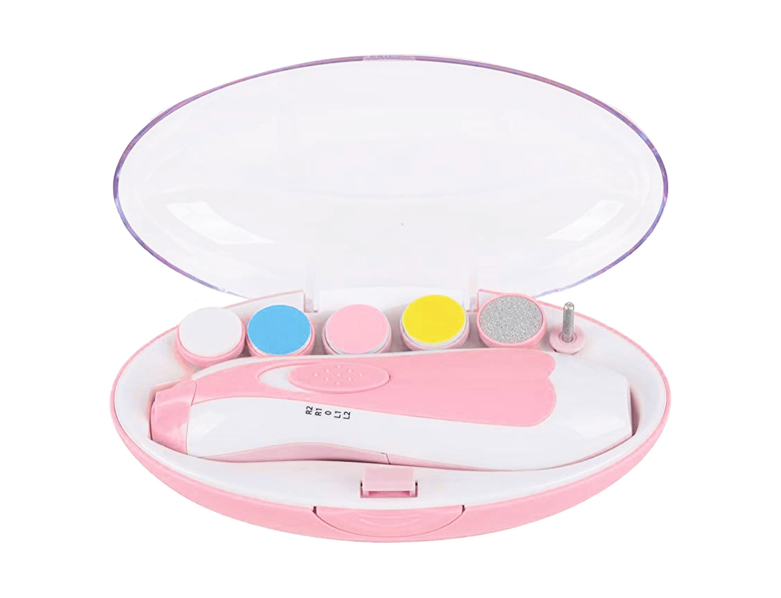 Baby Nail Trimmer Electric,Nail Clippers File for Baby No Sharp Claws Hurt, 6 in 1 with Light Safety Cutter for Newborn Infant Toddler Kids Toes and Fingernails Care