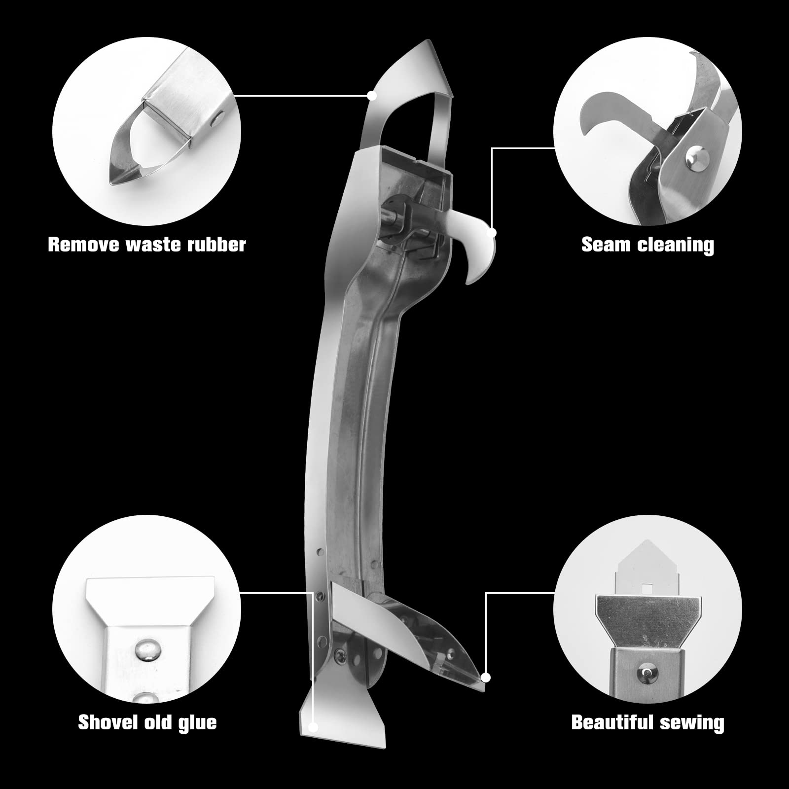 5 In1 Dispositivo Di Rimozione Del Silicone Sigillante Raschietto - Foto 9