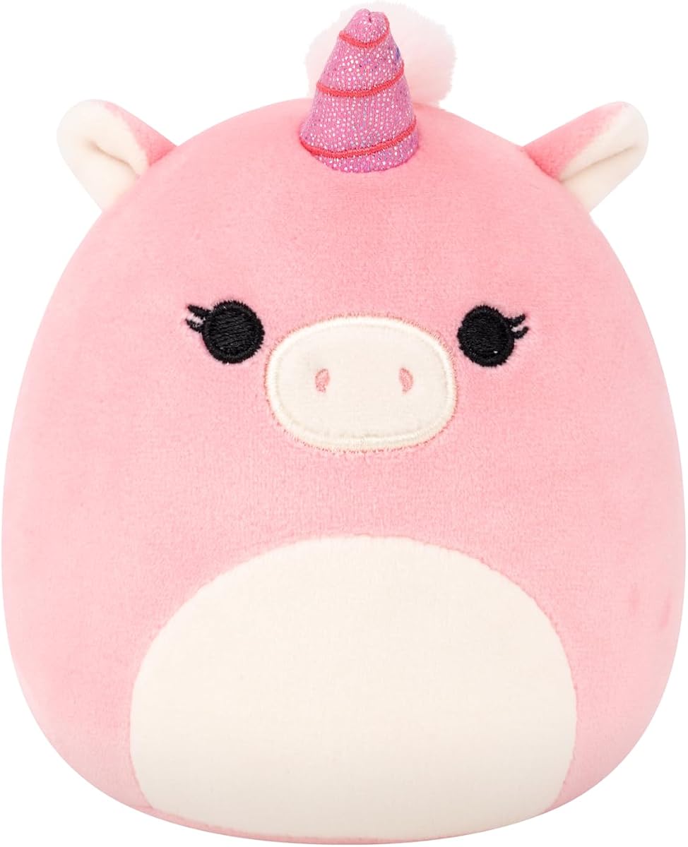 Squishmallows Original 5in Seraphina The Light Pink Unicorn with Sparkle Horn – Official Jazwares Plush (Little)