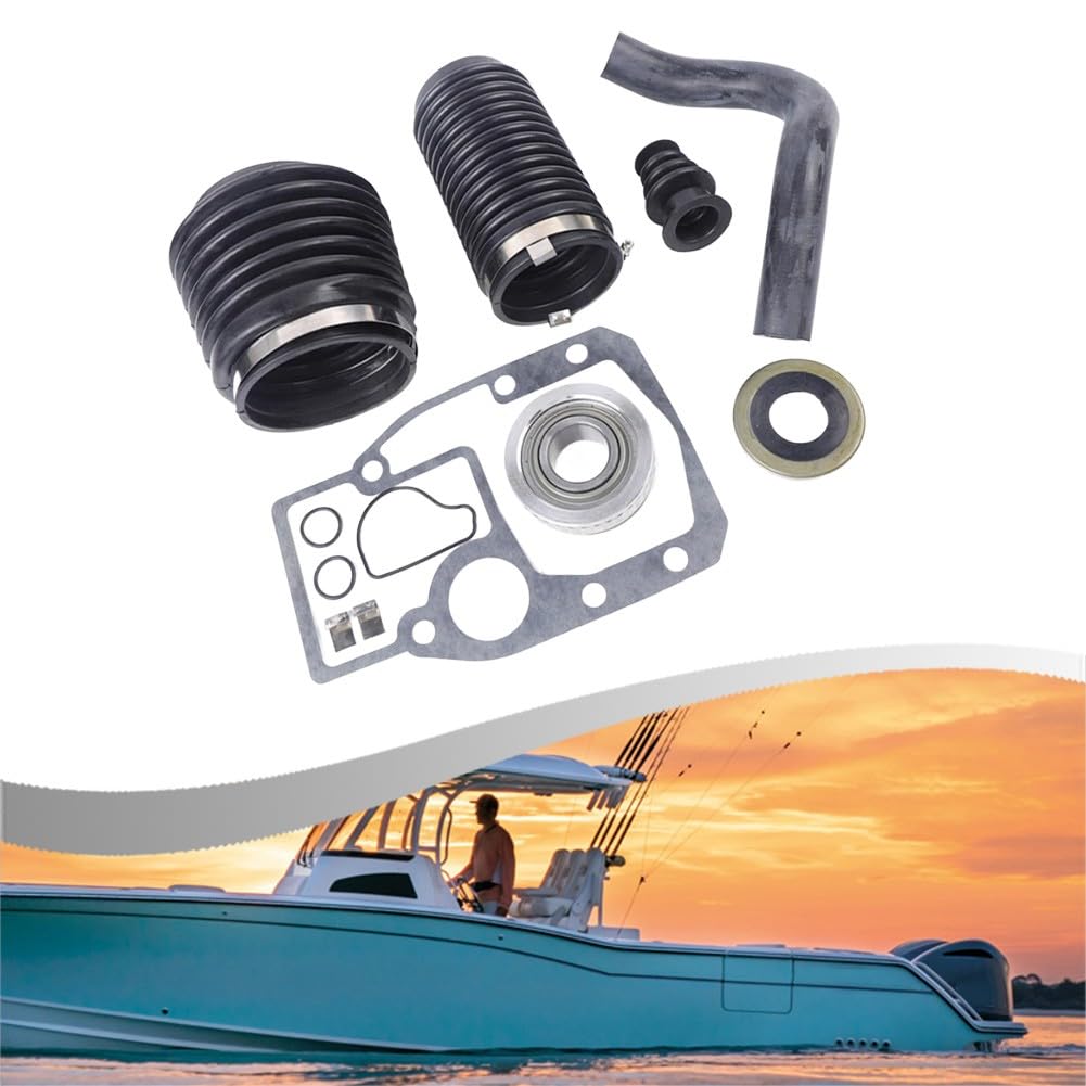 SPORTARC Kit de fuelles, juego de arranque de popa, rodamiento de cardán, para Penta SX-S SX-C SX-R DP-S, sustituye a 3841481 911826, piezas de reparación de goma