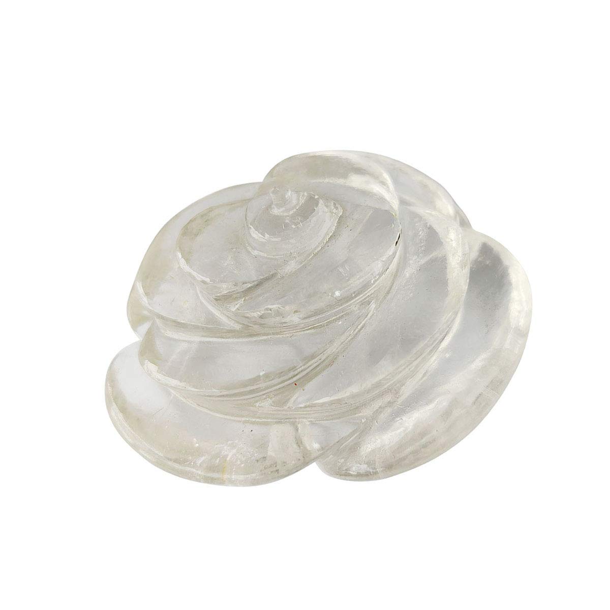 Flor de Cristal de Cuarzo Transparente 110-120 Piedra de Cuarzo Transparente Natural Piedra Preciosa de Flor de Cristal Transparente for Inicio Colecciones