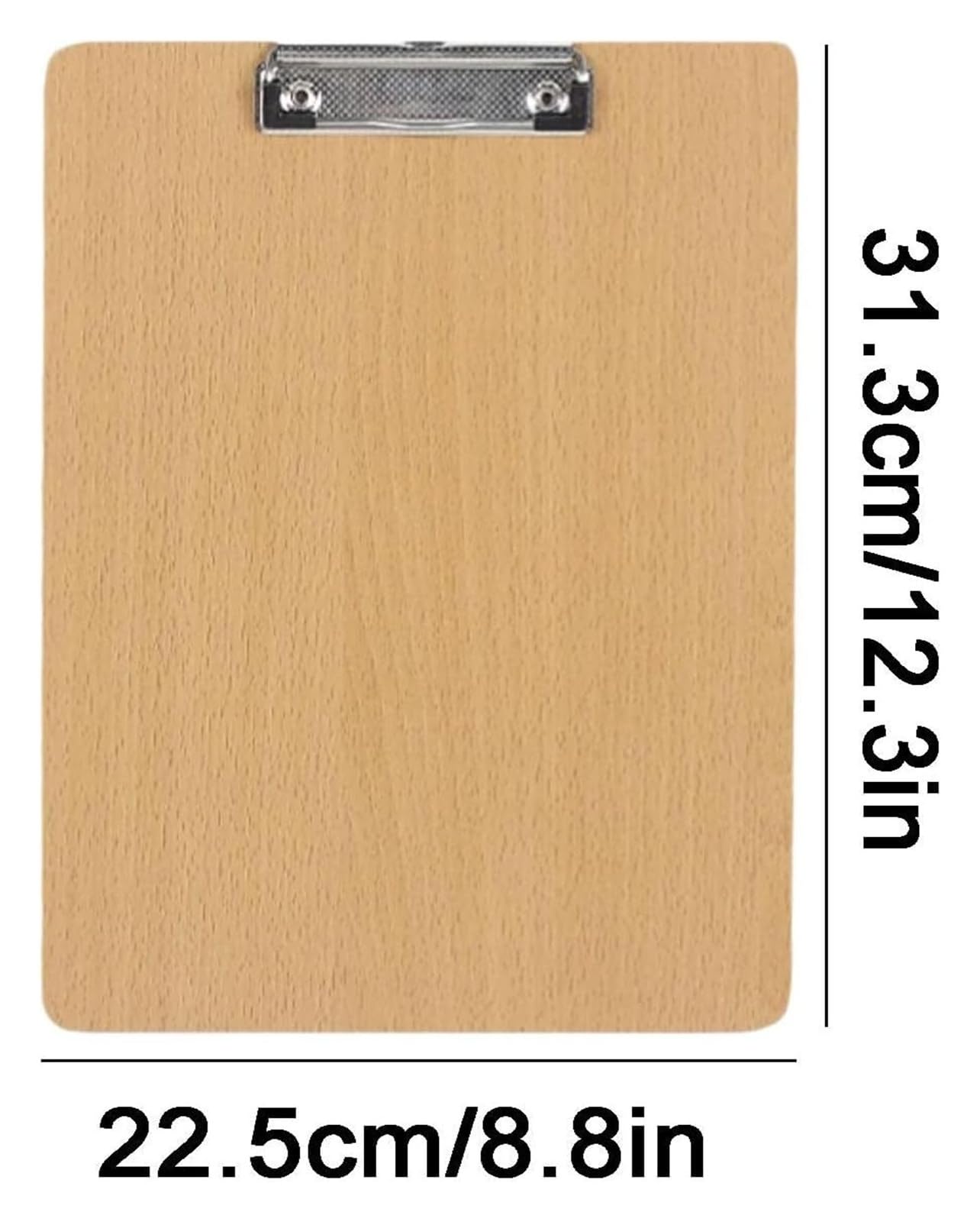 Tablica do pisania dokumentów, Drewniana teczka A4, twarda, 4 cm z haczykiem, wielofunkcyjna, o dużej pojemności, łatwa w przenoszeniu(5 pcs)