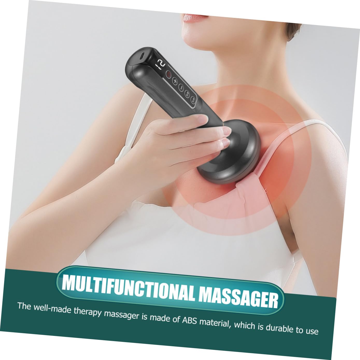 Abaodam Raspador Eléctrico Multifunción Masajeador de Manos Ventosas Herramienta de Gua Sha Eléctrica para Relajación Muscular para Spa Casa