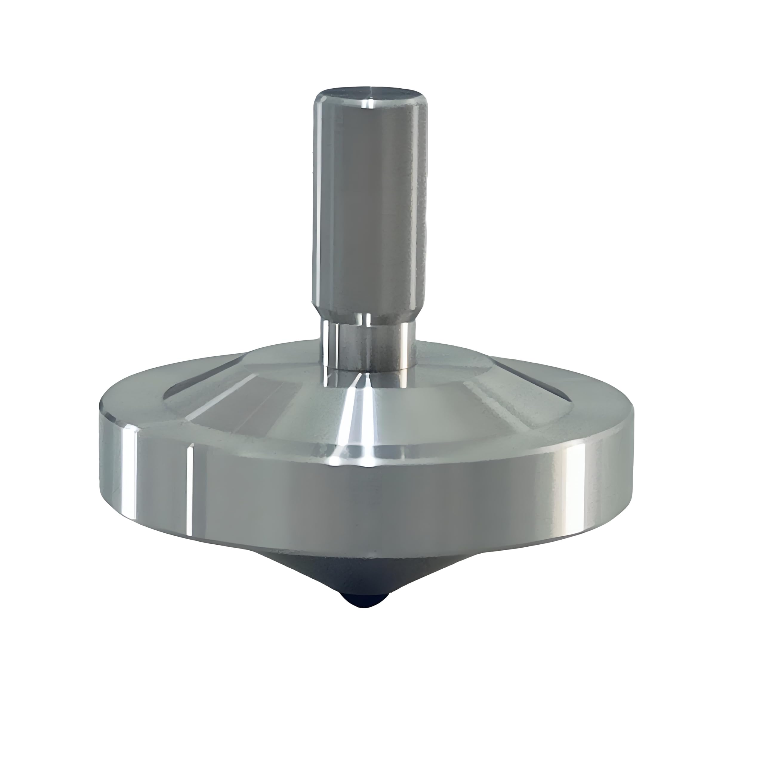 Stainless Steel Spinning Gyro, 5-11 Minutes, Dual Ball Bearings,Long-Lasting Spin for Adults to Relieve Stress, CNC Machined, Great Time Killer,Stress-Relief Toy. (Single Head Rotation)