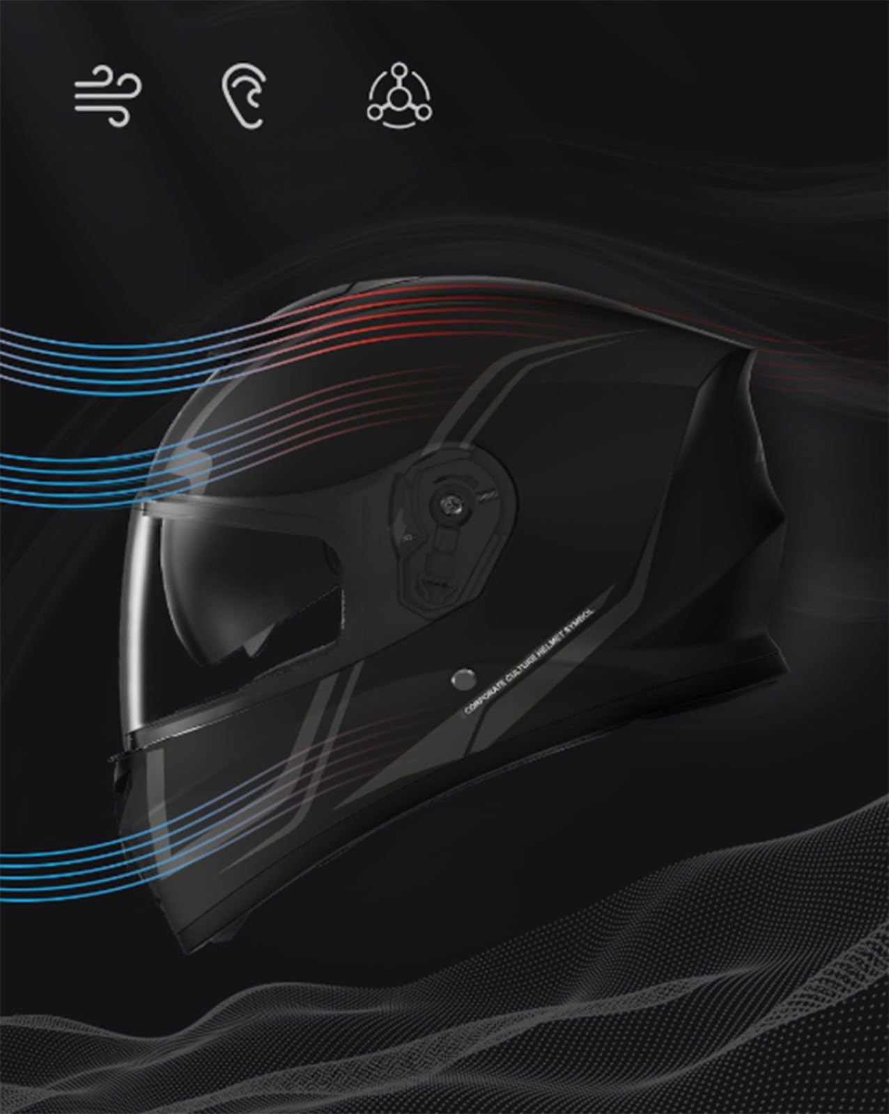 Cascos De Moto Cascos Abatibles Casco Protector Casco Modular De Calle con Doble Visera Casco Homologado ECE para Adultos Hombres Mujeres A,54-61CM