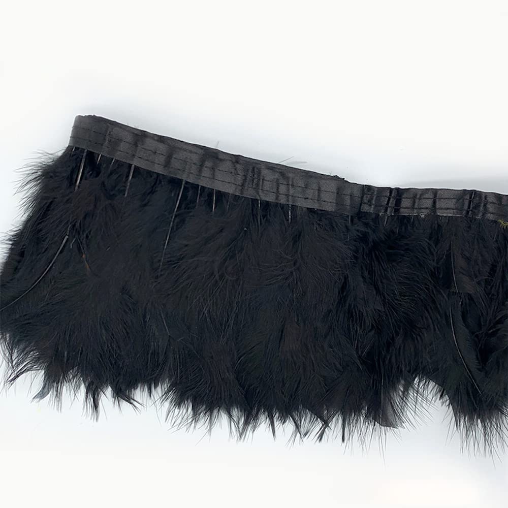 2 meter 10-15 cm breed pluizige veerboord, veren, franjes, franjes
