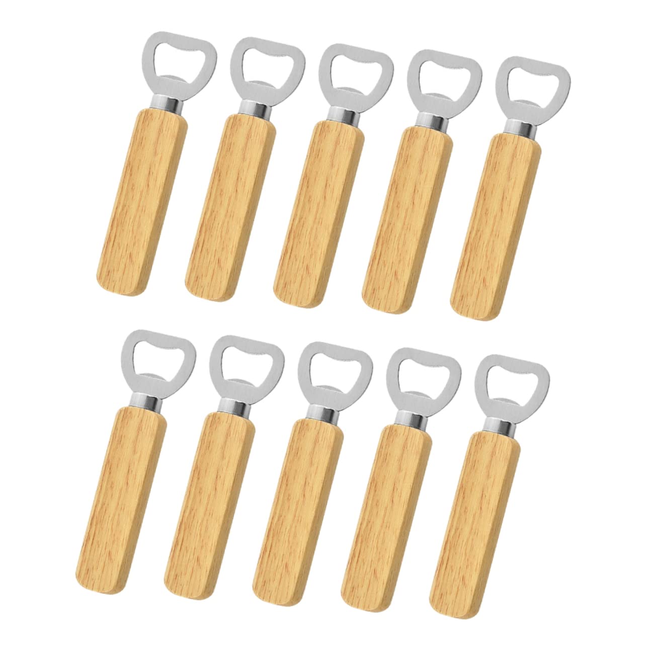 Décapsuleur plat acier inoxydable robuste lot de 10 ouvre-bouteille portable de bar