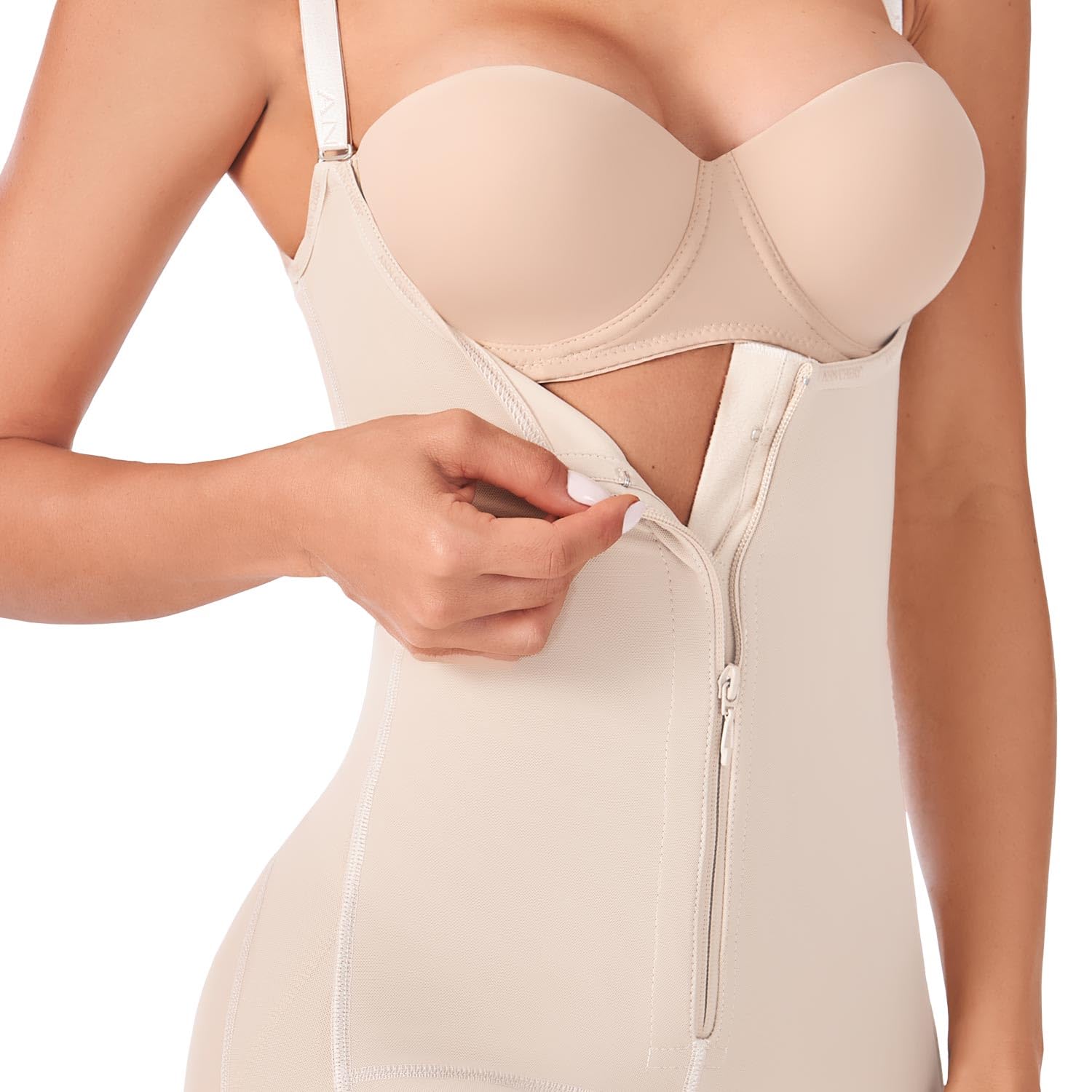 Ann Chery 1041 Short Girdle with Tummy Control High Back and Butt Lifting | Postpartum Shapewear Bodysuit |High Compression product thumbnail 4