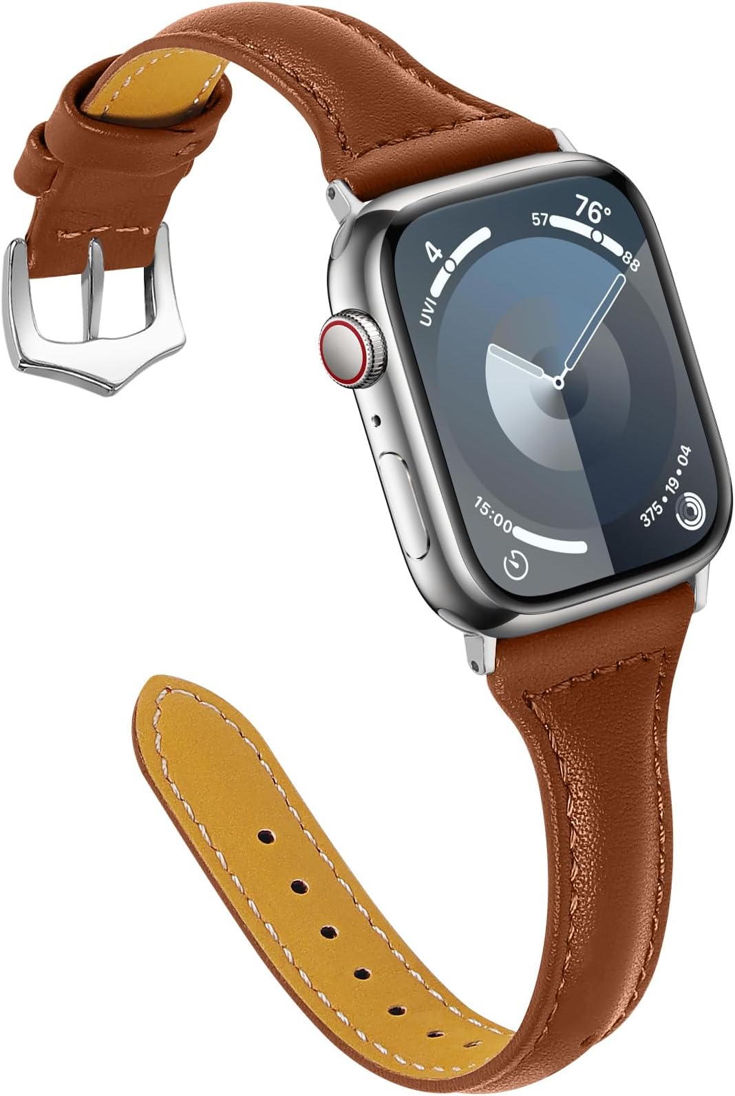 OULUCCI Leather Bands Compatible Apple Watch Bands For Women 38mm 40mm 41mm 42mm 44mm 45mm 46mm 49mm, Top Grain Leather Band Replacement Strap for iWatch Ultra SE SE2 Series 11 10 9 8 7 6 5 4 3 2 1
