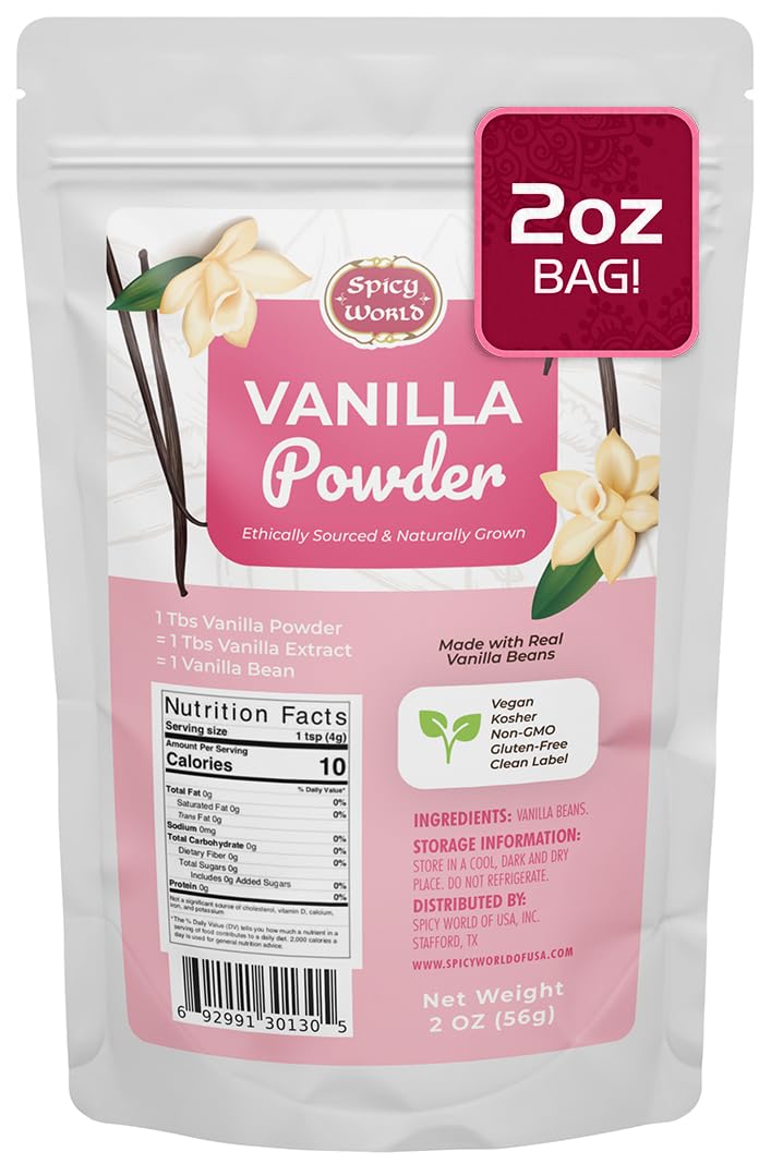 Amazon.com: Spicy World Vanilla Bean Powder 2 oz - Premium 100