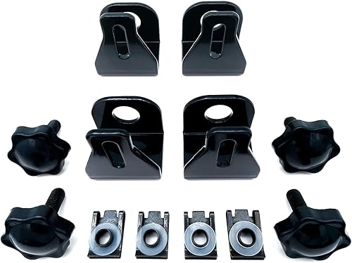 Miniatura 5 de Americruise - Cerraduras negras para alforjas de motocicleta, tornillos antirrobo para alforja para Harley Davidson Touring Street Glide Electra