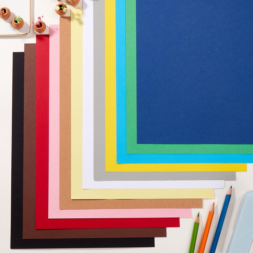 50 Hoja 8.3 x 11.7 Suministros para Hacer Tarjetas Cartulina Papel para Álbumes de Recortes Cartulina de Doble Cara de Gramaje Pesado de 65 LB Papeles para Impresora para Álbumes de Recortes