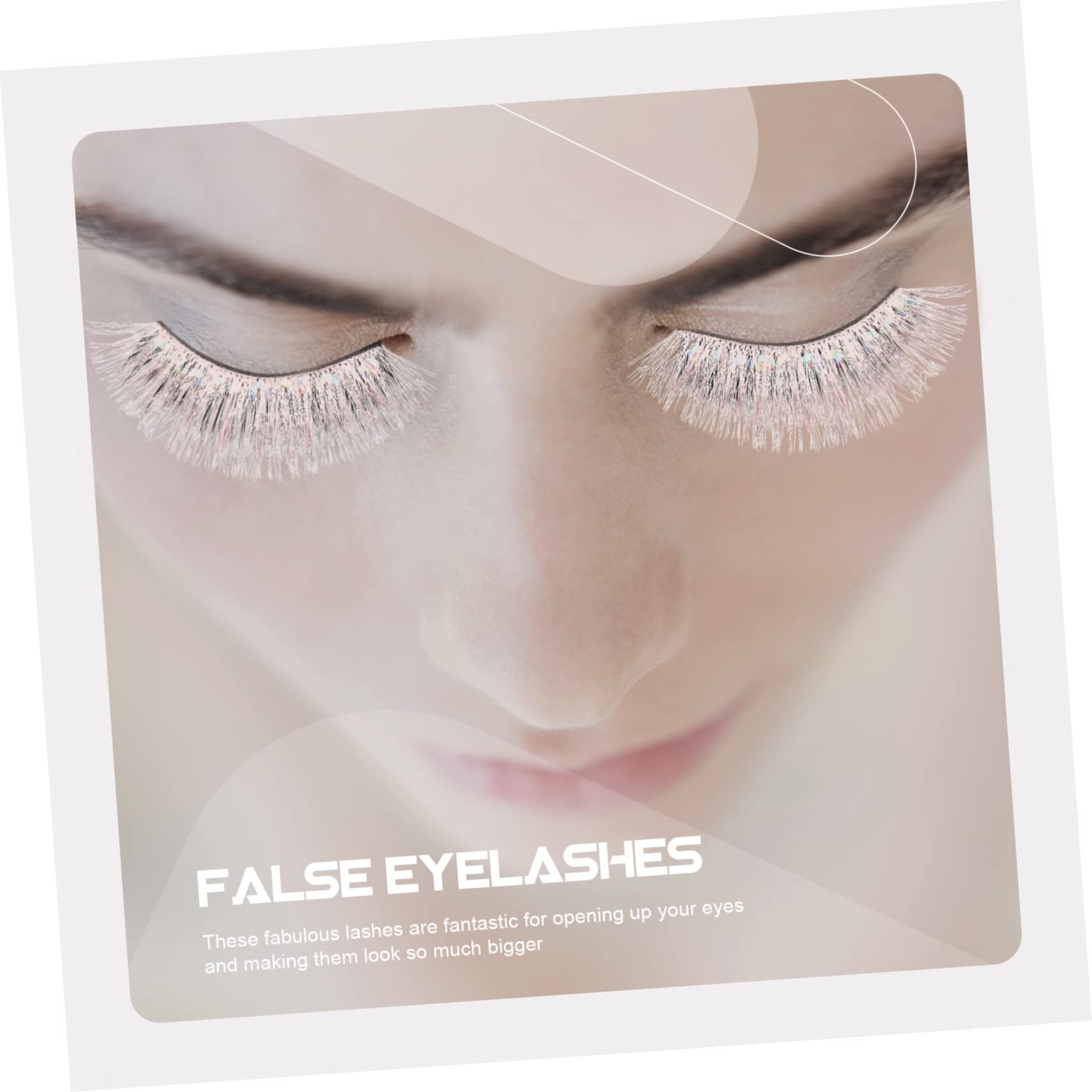 DOITOOL 25paires Faux Cils Colorés Cils Cosplay Dégradé Pour Halloween Et Événements Spéciaux