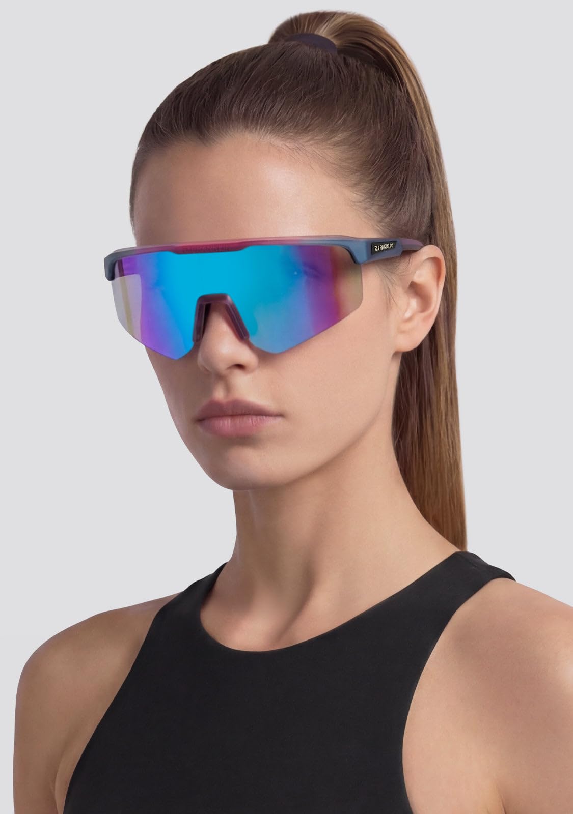 D.Franklin Gafas de sol deportivas - Resistentes y Ligeras - Ideal para actividades al aire libre - Modelo hurricane - Rectangular - Para Hombre y Mujer - Sunglasses