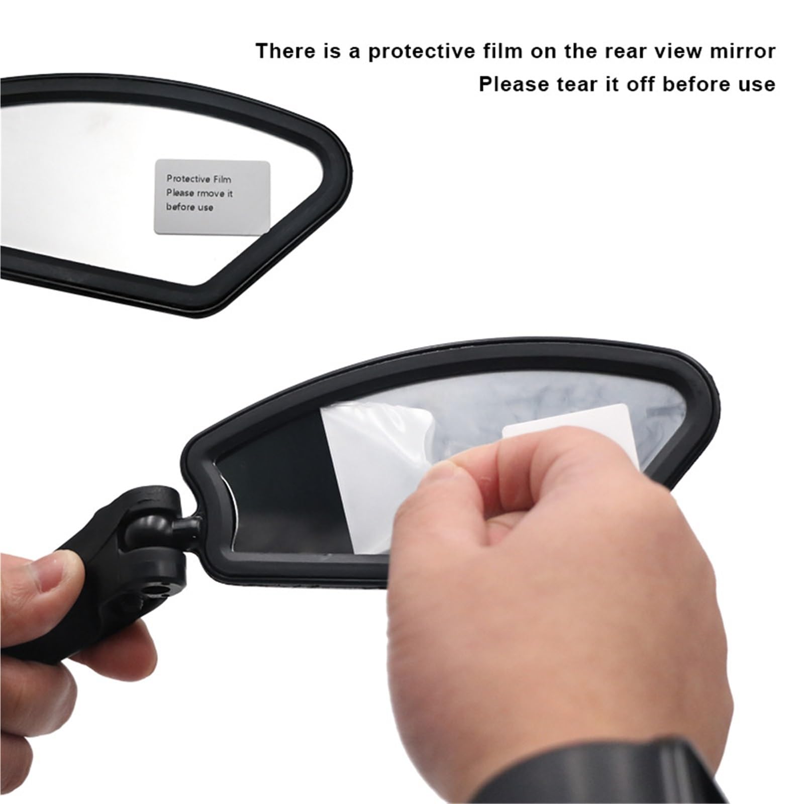 Mini Fahrradlenker Spiegel Bicycle Rearview Mirror, 360° Rotatable Wide Range for Bike & Electric Scooter Handlebar(1Set(Left and Right))