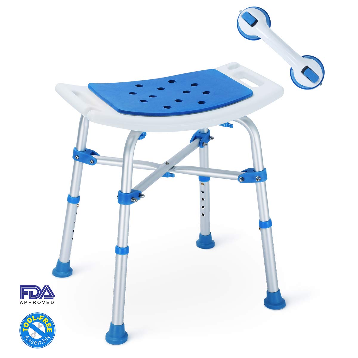 Buy 2019 Upgraded 500lbs Shower Stool Bath Seat Bench, ToolFree