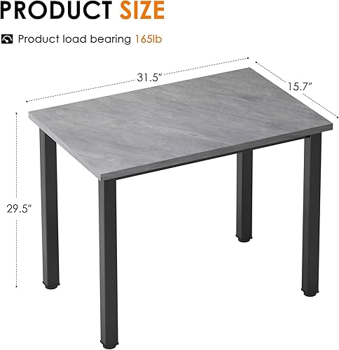 Miniatura 49 de Need Escritorio pequeño de 31.5 pulgadas resistente para espacios pequeños, escritorio de computadora para adolescentes, mesa de estudio, escritorio