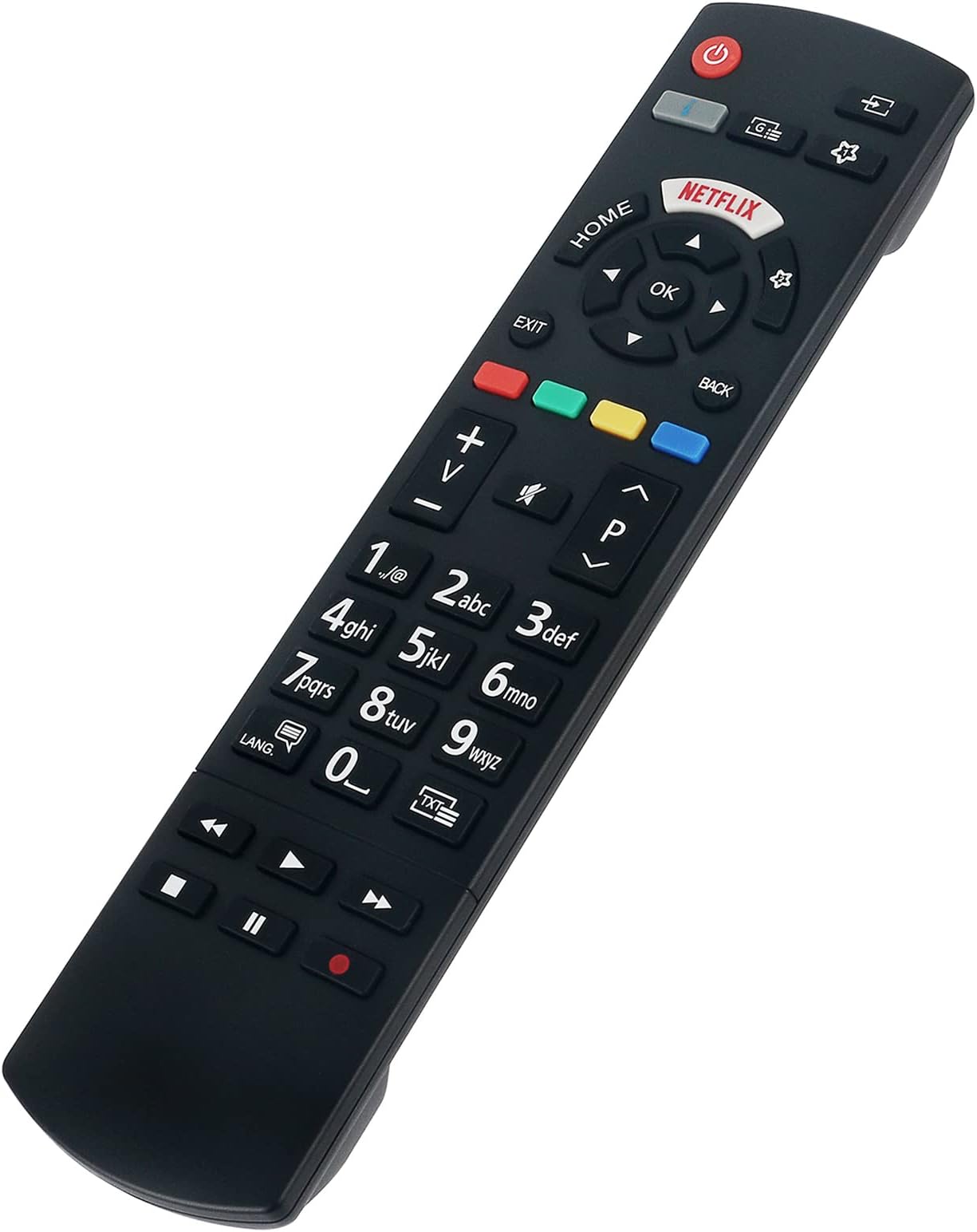 RC42128M PERFASCIN Replacement Remote Fit for Panasonic TV TX-65GX565 TX-24CS350E TX-43GS350E TX-43GX550E TX-43GX555E TX-43GX559E TX-43GX600E TX-43GX610E TX-43GX623E TX-43GX625E TX-43HX580E