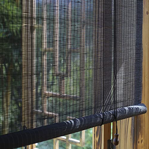 JYFZYTLL Bambus Raffrollos Bambusrollo, Für Outdoor/Indoor, Bambus Rollo...