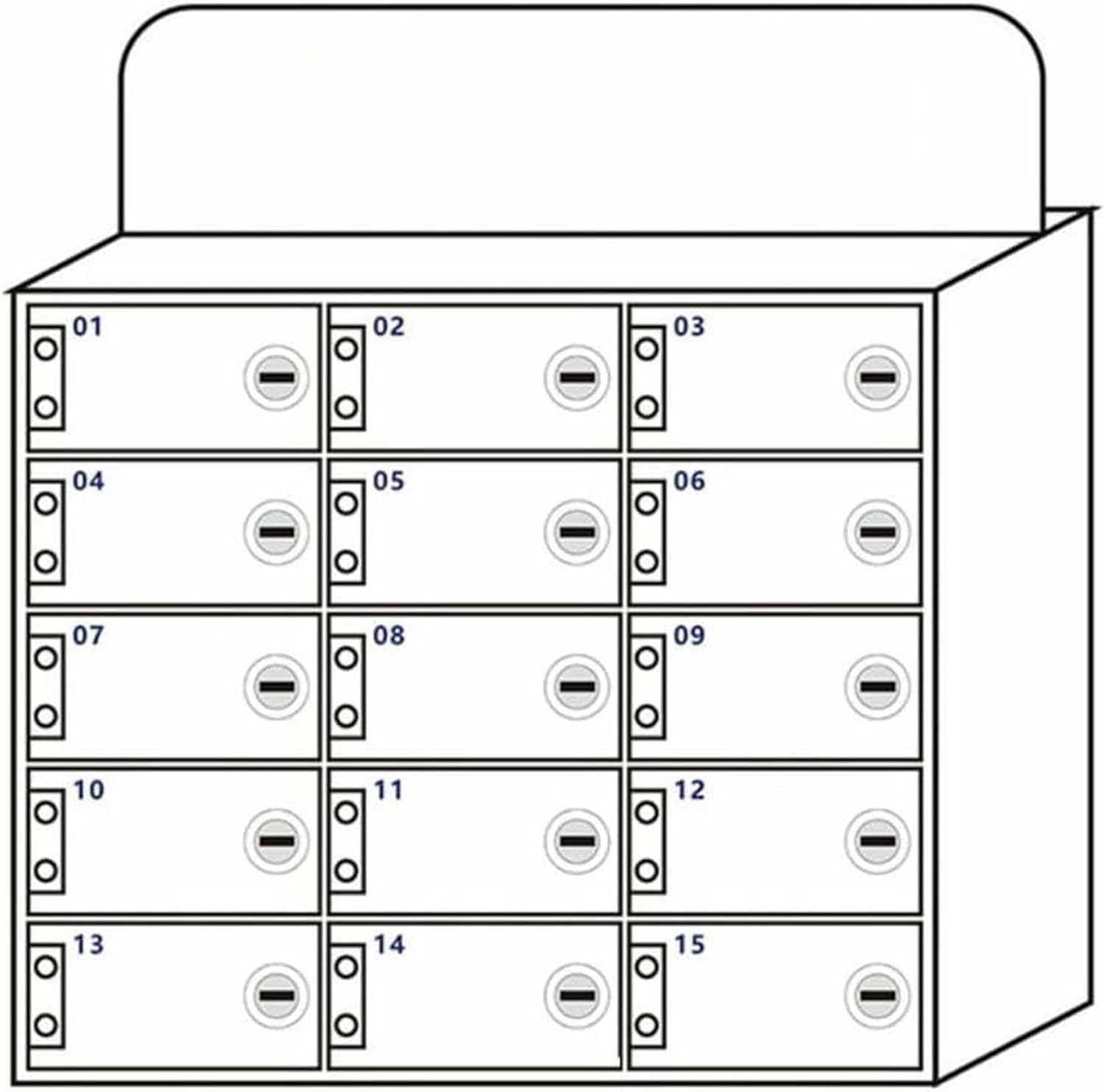 Acrylic Wall Mounted Mobile Phone Storage Locker with Lock Desktop Cell Phone Storage Cabinet nize and Secure Your Phones