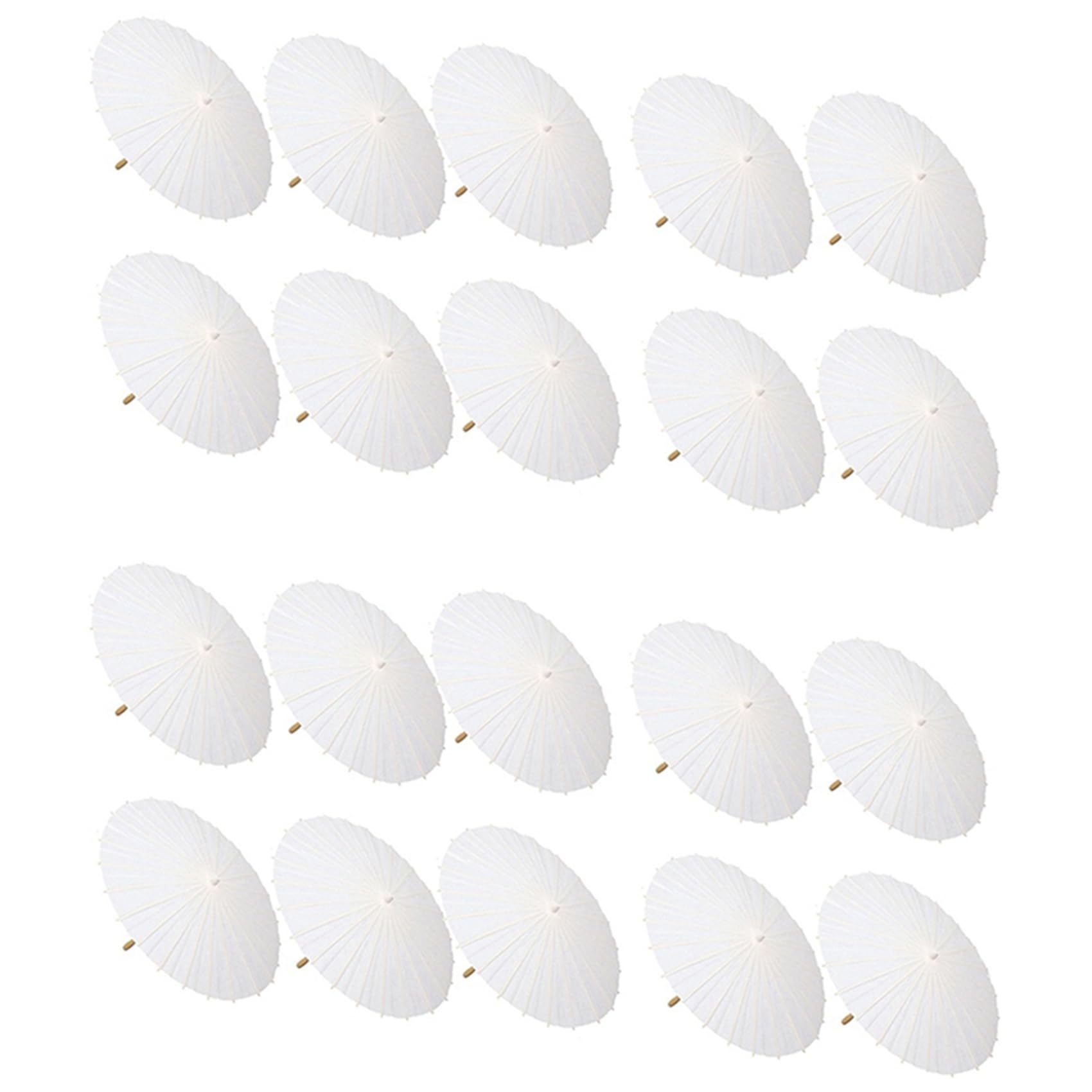 40 Papierowy Parasol Parasol Ślubny Party Favor Bambusowe Parasole na Wieczór Panieński Ozdoby na Środek Stołu Rekwizyty Fotograficzne 23,6