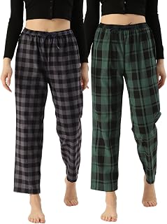 KRYPTIC Women Pack of 2 Pure Cotton Printed Relaxed fit Lounge Pants with Side Pocket Price In India
