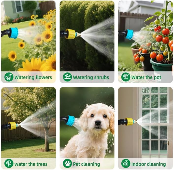 Battery Powered Sprayer 2.1 Gallon,2025 New Electric Garden Sprayer with USB Rechargeable Handle,3 Mist Nozzles, Retractable Wand, Adjustable Shoulder Strap,Weed Sprayers in Lawn & Garden - Image 8