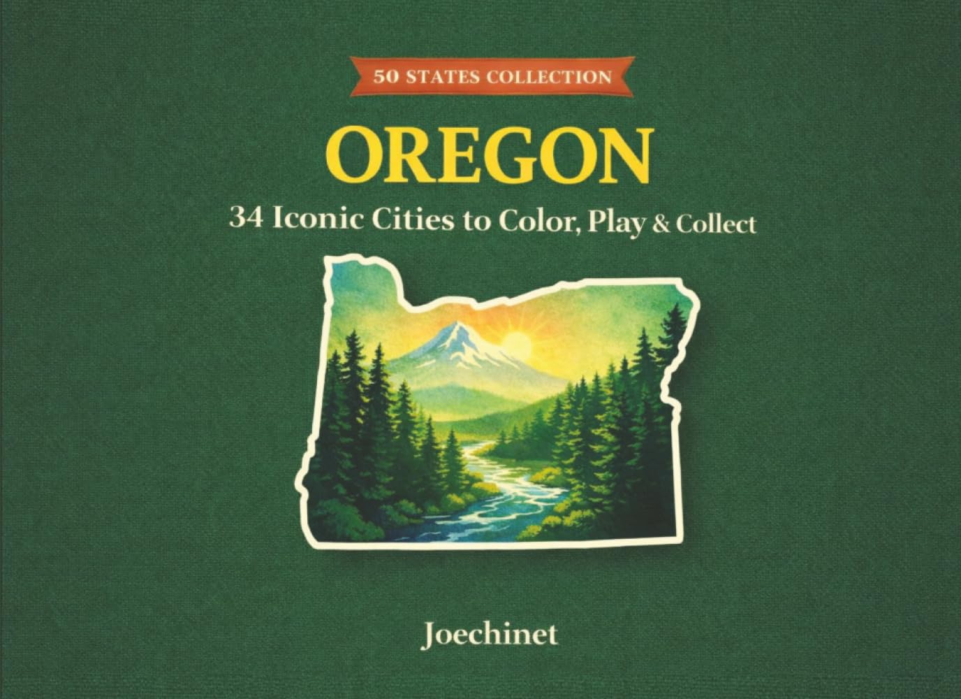 Oregon: 34 Cities to Color (50 States Collection)
