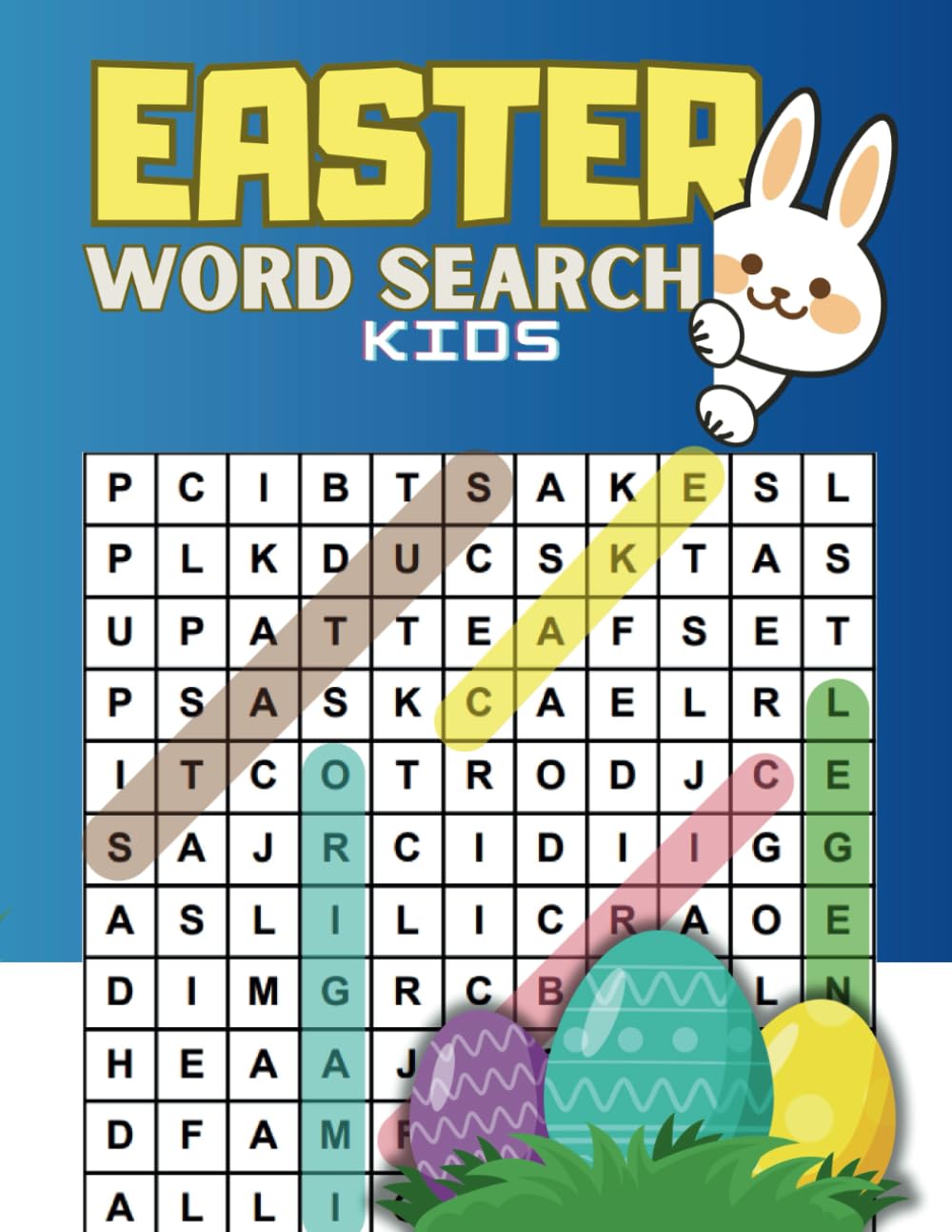 Easter Word Search for Kids: A Fun Easter Day Puzzle Activity Book With Solutions | Ages 6-12 | large print word search |
